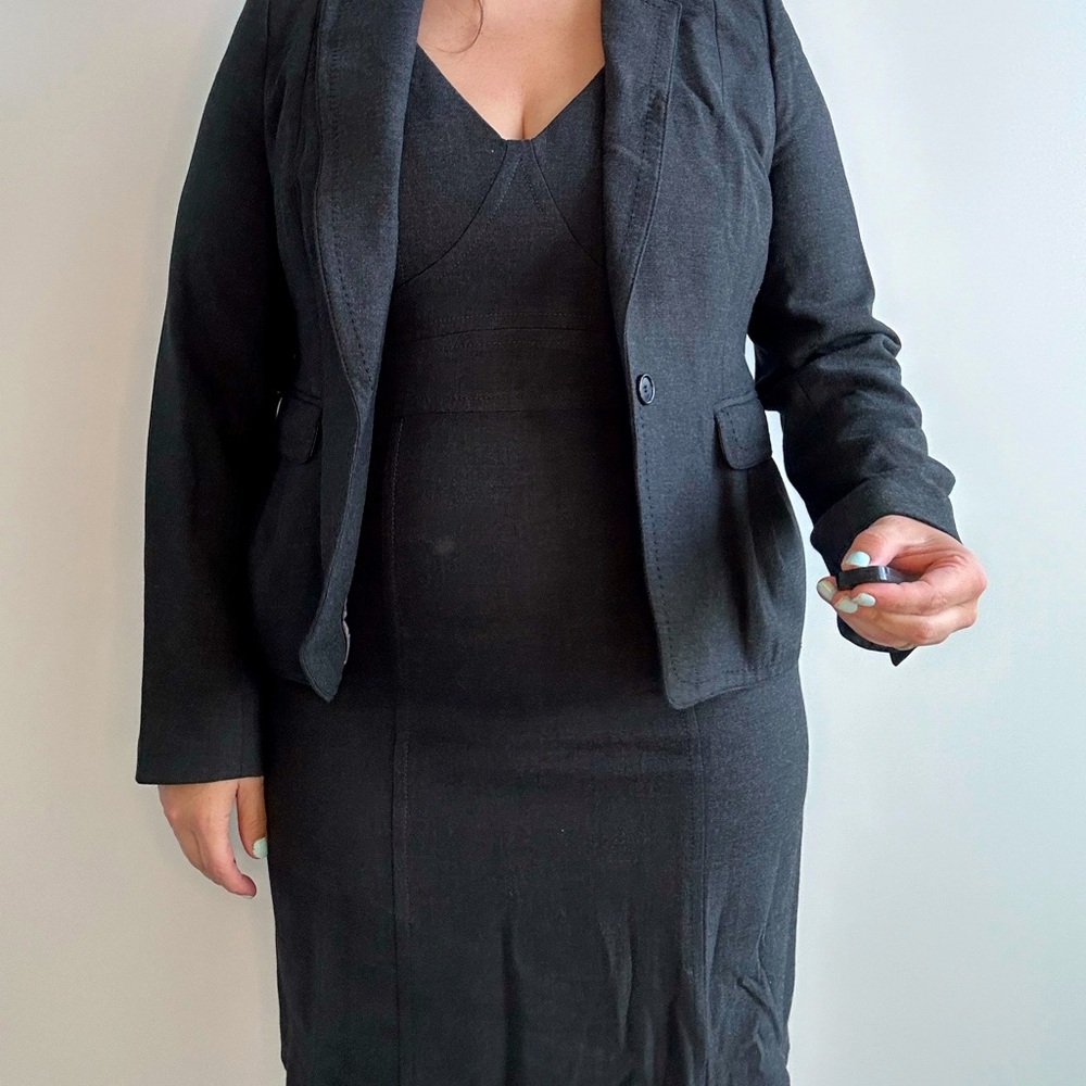 Matching dress and suit jacket